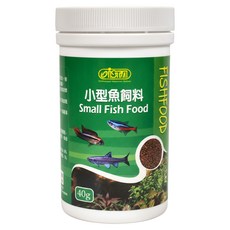 ISTA 伊士達 小型魚飼料 不噴油不渾水 促進消化 營養豐富 40g, 1罐