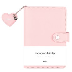 MINUIT 馬卡龍活頁本 日記本 6孔 A6, 粉紅色, 1個