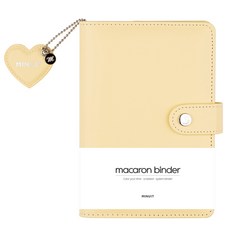 MINUIT 馬卡龍活頁本 日記本 6孔 A6, 黃色, 1個