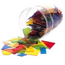 Learning Resources 思維投資透明多邊形教室套組, 1套, 混合色