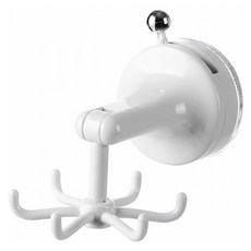 FaSoLa 吸盤式六爪旋轉掛鉤 FA-SH-479, 1個, 白色