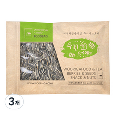 우리가스토리 볶은 껍질 해바라기씨, 800g, 3개