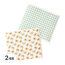 Recyco 纖維素可重複使用抹布 加大尺寸 蝴蝶圖案 2件組, 2套