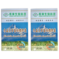 長庚生物科技 冬蟲夏草菌絲體膠囊, 有助於提高肝醣濃度並增加運動耐力, 60顆, 429mg, 2罐
