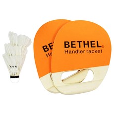 Bethel sports 手柄板羽球拍組 (球拍2入+球3入), 橘色, 1組