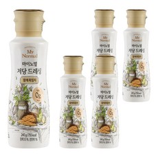 마이노멀 저당 드레싱 참깨흑임자, 240g, 5개