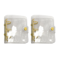 카타파하 투명 카드 아이돌 미니앨범 포카 콜렉트북 1단 95 x 112 x 30 mm 2p, yellow, 10매