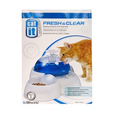 CATIT 淳淨湧泉飲水器附食皿，3L寵物飲水機, 50050CATIT, 1個