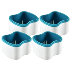 雙層 活動假牙 矯正器 專用 浸泡盒一入-隨機, 1入, 4入