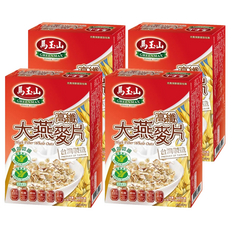 馬玉山 高纖大燕麥片, 台灣製造, 600g, 4盒
