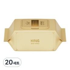 킹물티슈 프리미엄 데이지 아기물티슈 캡형, 70g, 70매, 20세트