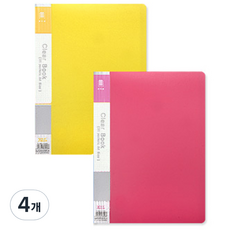 Bluemato 固定式透明文件夾J YC2640 40p, 隨機出貨, 4個