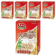 馬玉山 高纖大燕麥片, 台灣製造, 600g, 5盒