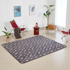 더안 EMF 캠핑 극세사 전기매트 DH-2020, 차콜그레이트리, 200 x 240 cm