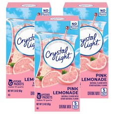Crystal Light 粉紅檸檬飲沖泡包, 13.7g, 6條, 3盒