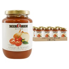 CHEF'S CHOICE 美味大師 義大利麵醬 洋蔥蕃茄, 470g, 12罐