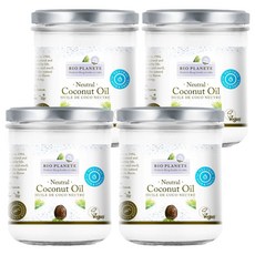 BIO PLANETE 碧歐星球 天然冷壓初榨去味椰子油, 400ml, 4罐