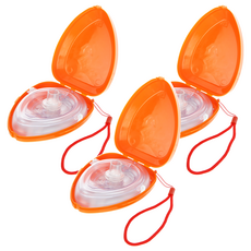 CPR 레스큐 포켓 마스크, 1개입, 3개, 블루