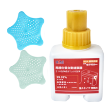 HSAE 馬桶自動芳香清潔劑 200ml 3瓶 + 防堵過濾網 2片, 1組