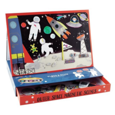 磁鐵情境盒 39P3510 30 x 20cm 太空人, 50片, 1盒