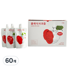 클래식농원 클래식 사과즙, 100ml, 60개