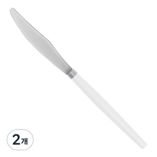 아뻬티 브릴로 디너 나이프, 화이트, 2개