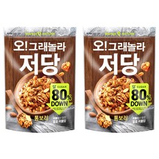 마켓오네이처 오 그래놀라 저당 통보리 시리얼, 360g, 2개 360g, 2개