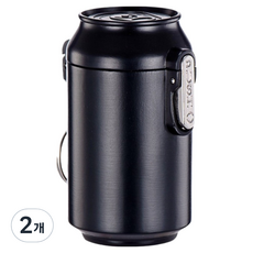 캐시리치 컬러풀 디자인 미니 휴대용 재떨이 5 x 7 cm, 블랙, 2개