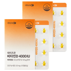 데이즈온 비타민D 4000IU 3g, 30정, 2개