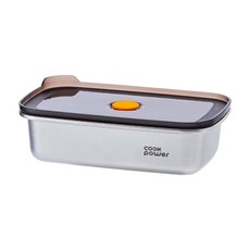cook power 鍋寶 微氧系列可微波316不鏽鋼保鮮盒 600ml, 1個, 不鏽鋼色