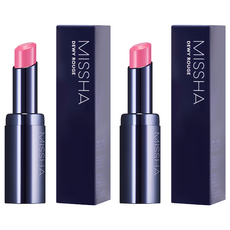 미샤 듀이 루즈 립스틱, 2개, PK02 로즈제라늄