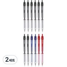 JAVAPEN 0.3 奈米線原子筆 黑色 0.3mm 8支 + 藍色 0.3mm 2支 + 紅色 0.3mm 2支, 混合色, 2套