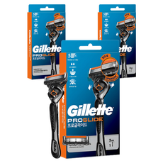 Gillette 吉列 ProGlide無感系列刮鬍刀+刮鬍刀頭 2入組, 3組