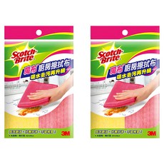 3M Scotch-Brite 百利 魔布廚房擦拭布 2片, 2包