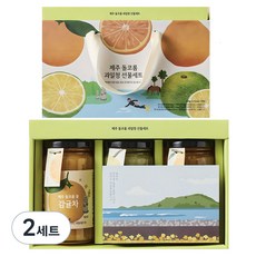 ORGA 濟州島香甜水果釀3種禮盒組, 2套, 柑橘茶 + 青橘茶 + 漢拏峰茶