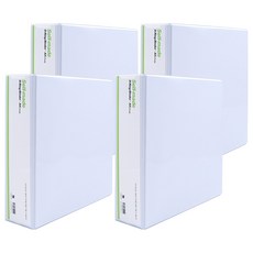 Heemang 3孔D型環活頁夾 7cm, 白色, 4個