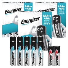 Energizer 勁量 勁量 MAX PLUS AAA電池 10入 + 勁量 MAX AA電池 2入 企劃包, 12入, 3套