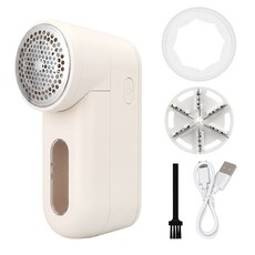 홈플래닛 6중날 충전식 다기능 보풀제거기, DS02-LR-04, 베이지