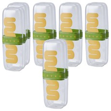 THE ZAKKA Vivid Tone 便攜式透明牙刷盒, 6個, 鮮綠色