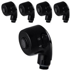 모로43 국산 미용실 샤워기 샴푸헤드, 5개, 블랙