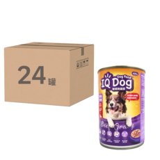 IQ Dog 聰明狗 罐頭, 精燉肉醬, 400g, 24罐