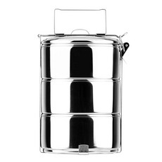 ZEBRA THAILAND 斑馬牌 304不銹鋼多層飯盒 8143 900ml 3層, 1個