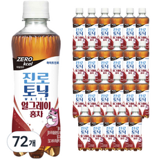 진로토닉워터 하이트 진로 얼그레이홍차 제로칼로리, 300ml, 72개