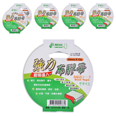 polar bear 北極熊 強力布膠帶 CLT2415W 24 x 914.4mm, 白色, 6個