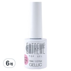 Jellic 極致粉末上層凝膠, 單一顏色, 10ml, 6個