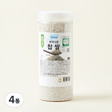 유기농 씻어나온 찹쌀, 1.3kg, 4통