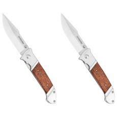 WORKPRO 不鏽鋼木柄折疊刀 115mm WP381001, 2個