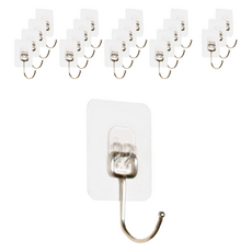 라이크하우스 무타공 접착식 후크 걸이 20p, 반투명, 1개