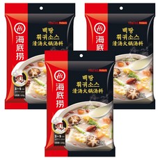 하이디라오 백탕 훠궈소스, 110g, 3개