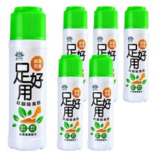 足好用 鞋腳除臭粉 茶樹 有效去除異味 保持鞋內乾爽, 100g, 6瓶